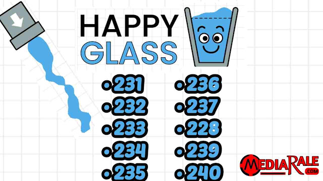 Happy Glass Level 221, 222, 233, 244, 225, 226, 227, 228, 229, & 230