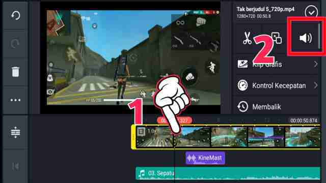 Cara Memperbesar dan Memperkecil Suara di KineMaster Cara Memperbesar dan Memperkecil Suara di KineMaster