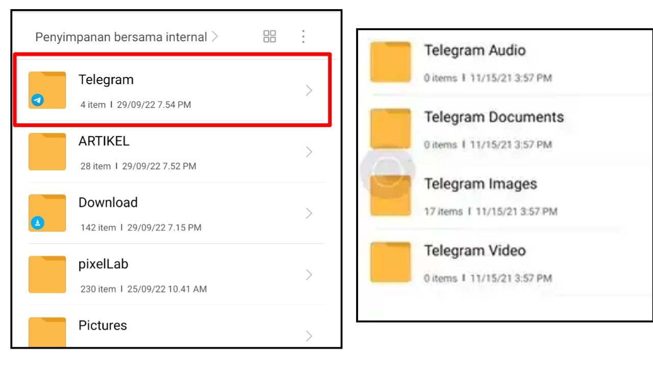 File Telegram Tersimpan Dimana? Letak Folder nya Di Sini! MediaRale