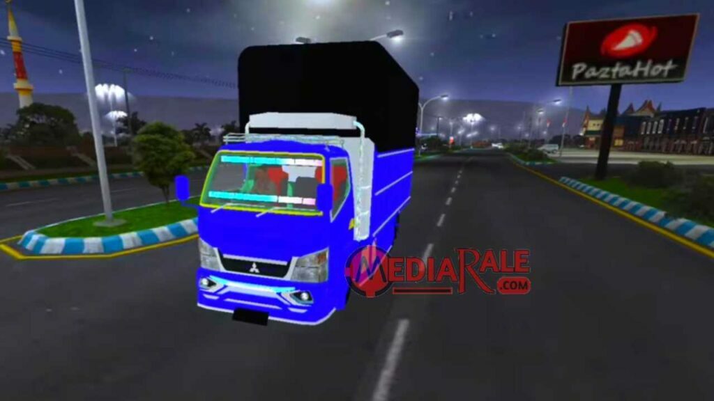 Mod BUSSID Truck Canter Full Strobo