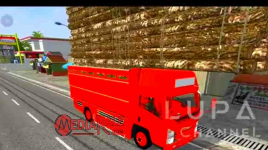 Mod BUSSID Truck Canter Muatan Berat