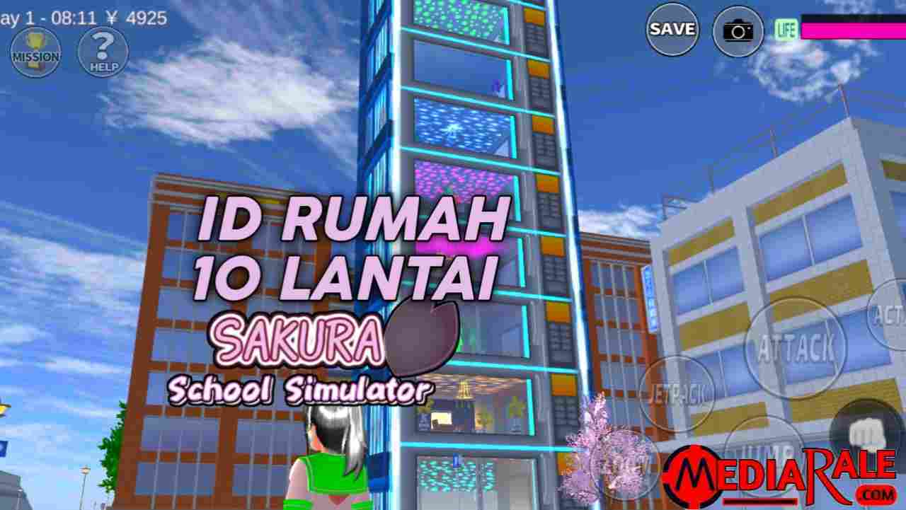 ID Rumah 10 Lantai Sakura School Simulator