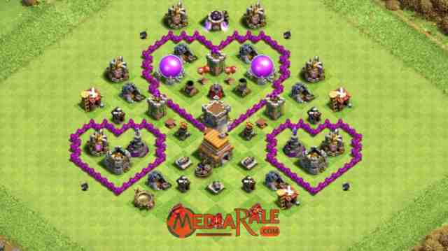 Base COC TH 6 Base COC TH 6, formasi coc th 6, tata letak coc th 6