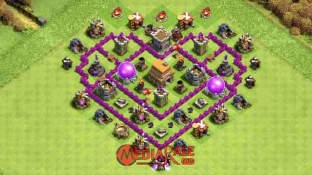 Base COC TH 6 Base COC TH 6, formasi coc th 6, tata letak coc th 6