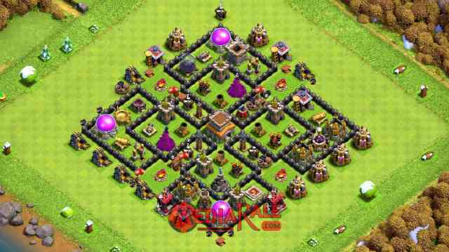 Base COC TH 8 Base COC TH 8, formasi coc th 8, tata letak coc th 8