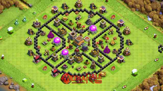 Base COC TH 8 Base COC TH 8, formasi coc th 8, tata letak coc th 8