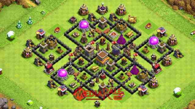 Base COC TH 8 Base COC TH 8, formasi coc th 8, tata letak coc th 8