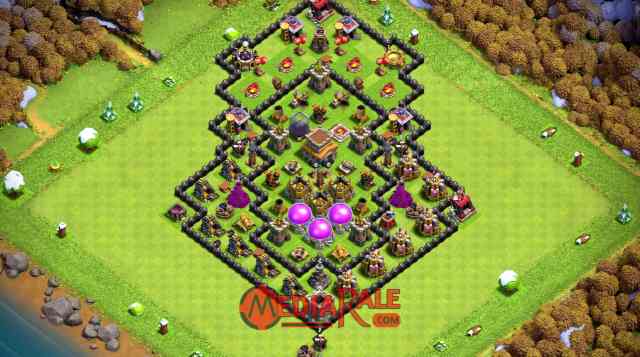 Base COC TH 8 Base COC TH 8, formasi coc th 8, tata letak coc th 8