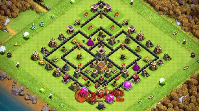 Base COC TH 8 Base COC TH 8, formasi coc th 8, tata letak coc th 8