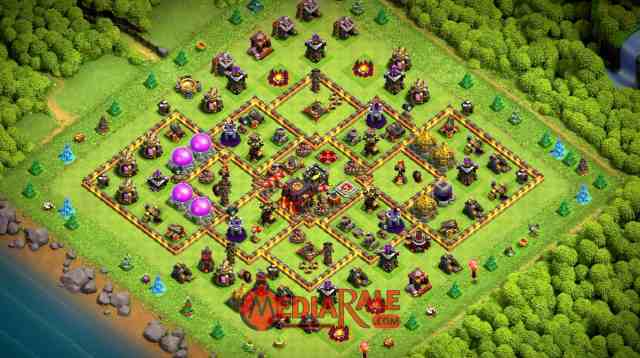 Base COC TH 10 Base COC TH 10, formasi coc th 10, tata letak coc th 10