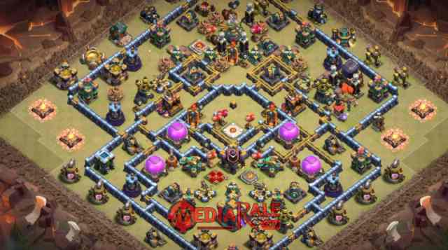 Base COC TH 14 Base COC TH 14, formasi coc th 14, tata letak coc th 14