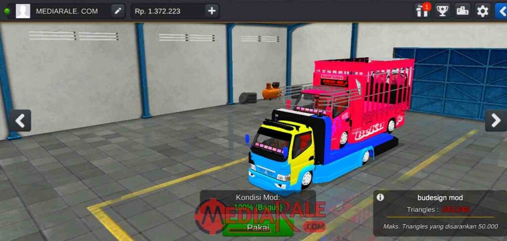 mod bussid truk hino
