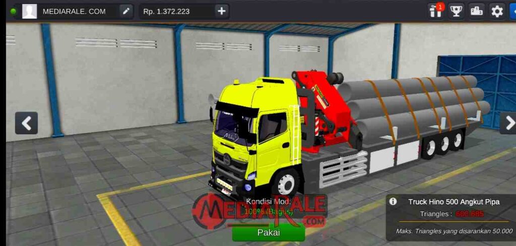 mod bussid truk hino